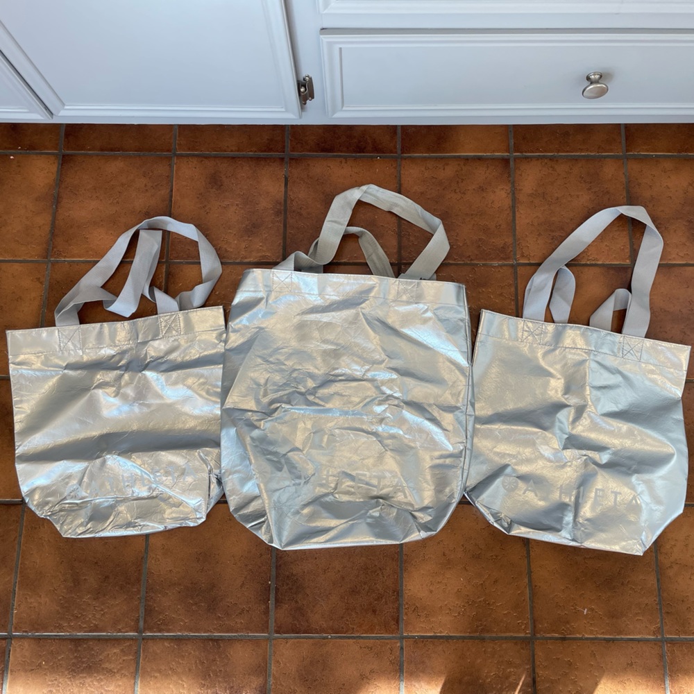 FREE if bundled with something else!! Bundle of 3 athleta reusable bags